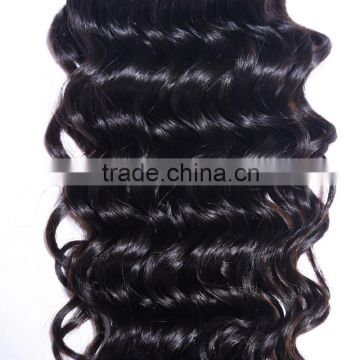 Wholesale Brazilian human virgin hair water wave brazilian hair clip in hair extension