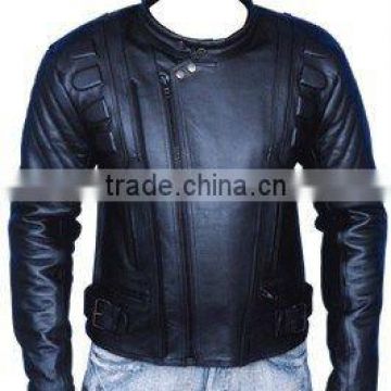 DL-1196 Leather Racer Jacket