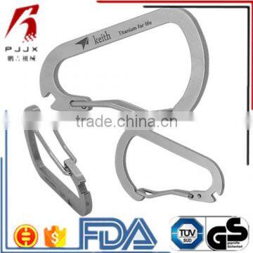 Wholesale Titanium Alloy & 304 Stainless Steel round climbing carabiner