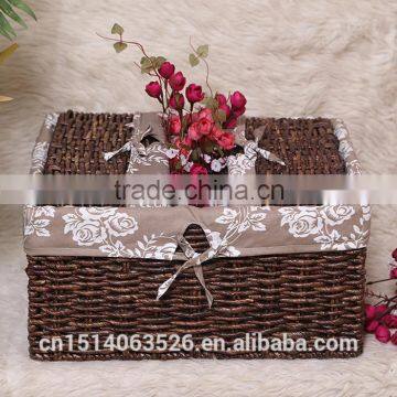 Clever design home using water hyacinth storage basketwicker firewood basket