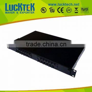 12 Port, Multimode ST Simplex Fiber Patch Panel, 1U