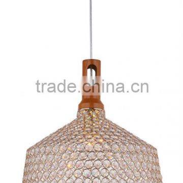 Gold Metal with Clear Glass Bead European Chandeliers For Home Interior Lighting Decoration Ideas