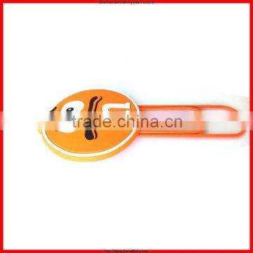 pvc image and metal paper clips,special shaped plastic paper clips