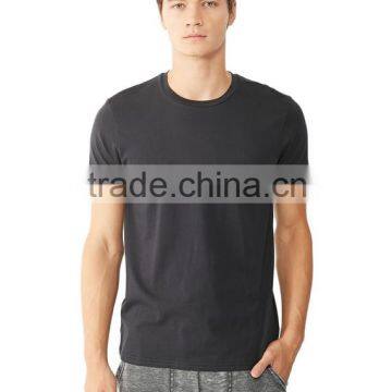 Mens Slim Fit Plain O Neck Black T Shirt