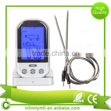 Amazon Hot Selling Meat Thermometer BBQ Grill Probe Digital Remote Smoker Oven