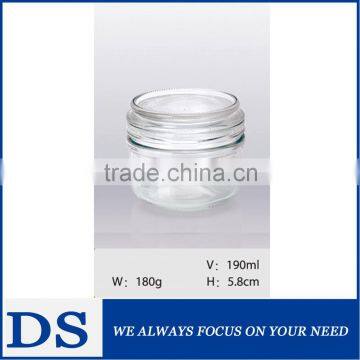 200ml Wholesale High Quality Clear Glass Jars for Strawberry Jam photo-6