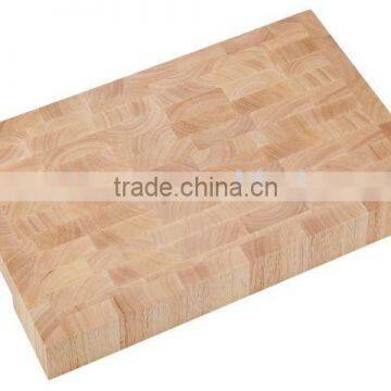 Rubber Wood Chopping Block Cutting Board with End Grain for Vegetable and Fruit and other Food