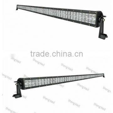 ShengWell auto led bar 288W 9--32V 50"INCH IP67 CREE LED Bar 1year warranty double row Epistar led light bar