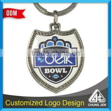 Popular Custom Logo American Football Printing Keychain photo-4