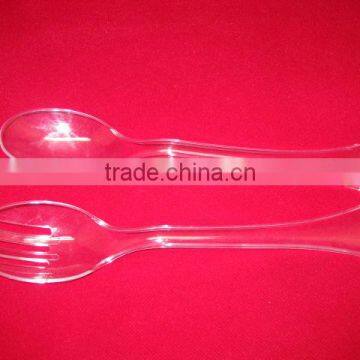 Clear Children Plastic Spoon And Fork