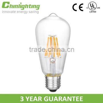 E27 6w S21 St64 Edison Bulb Filament Led Decorative Carbon Filament Bulbs photo-2