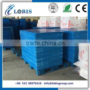 Polypropylene corrugated plastic pallet layer pads