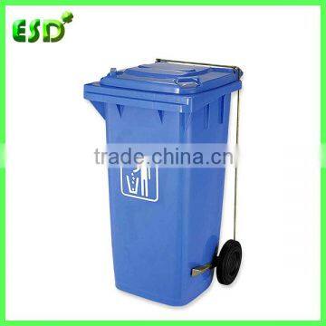 Durable Plastic 120 Liter Garbage Bin with Foot Pedal and Side Wheels                        
                                                Quality Choice