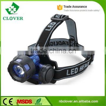 waterproof 3*AAA battery 1W LED 90 Lumens miner led headlamp wholesaler