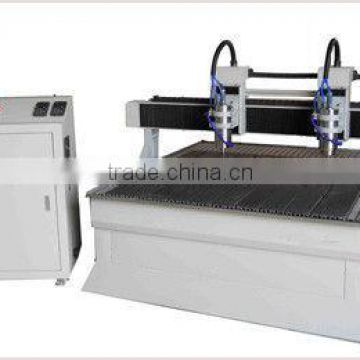 2 heads cnc router machine from shandong for metal label 1212