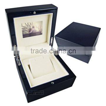 royal black hidden video jewellery watch/bracelet box