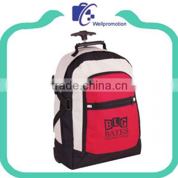 High quality cheap children school backpack with trolleys