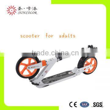 200 mm big wheel adult scooter with double suspension for wholesale