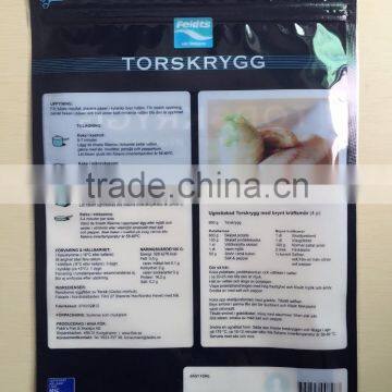 Zipper Three Sides Heast Seal High Quality Wholesale Plastic Bags For Frozen Food Quality Choice