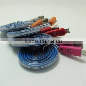 The New Factory Direct Sale LED Intelligent Light Charging Data Line