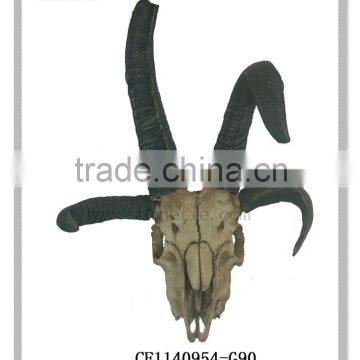 wall hanging artificial decorative resin animal head skull interior home decor