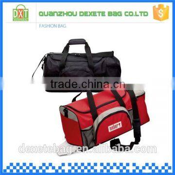 Wholesale cheap custom OEM service colorful 600D polyester gym sports bags for man