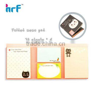 Folded Cute sticky Note Pads Sets