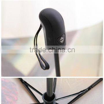 Black Handle Auto Open Digital Print Umbrella photo-6