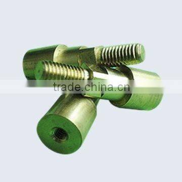 brass hex head shoulder screw,holed screw