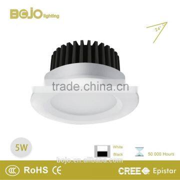 Mini matte white down lighting 5w cob led spot light