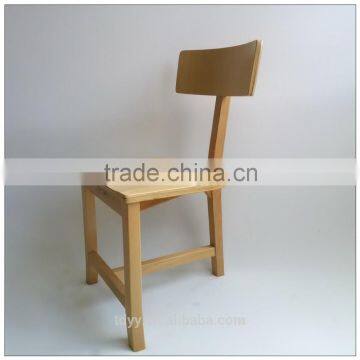 TDSM-33-4 QVB HANGZHOU JIANDE TONGDA BIRCH WOOD FRAME NATURE COLOR PLYWOOD SEAT+PLYWOOD BACK DININING CHAIR