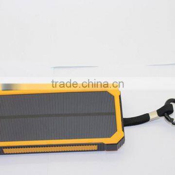 Li-ion Polymer 12000mah Power Bank Solar Power Portable Battery Charger Powerbank Water-proof
