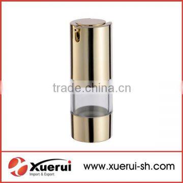 plastic/uv coating round airless bottle,cosmetic airless bottle