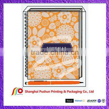 PET Gift Box Packed Spiral Nootbook & Pen Set