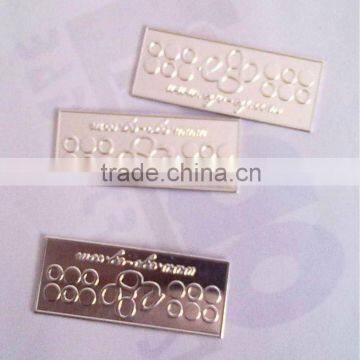 Custom Perfume Label, Embossed Aluminum Label, Bottle Sticker