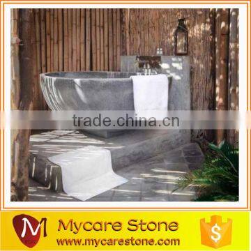 Customizd good quality bottom price stone bathtub