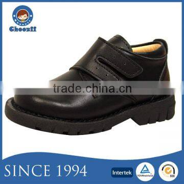 China Wholesale 86592K Fancy Buckle Bulk Boys Black School Shoes