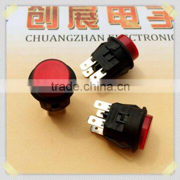 ac electronic on off switch,12mm IP65 micro push button switch no latching/momentary