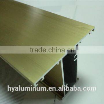 Gold anodized Aluminium door and window profile