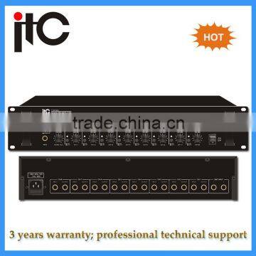 High quailty 2U aluminum pa system stereo integrated preamplifier