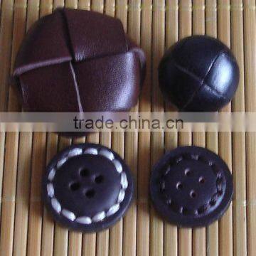 factory wholesale real leather buttons