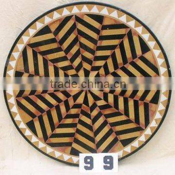 Marble Inlay Flooring , Marble Medallion , Stone Mosaic Medallion