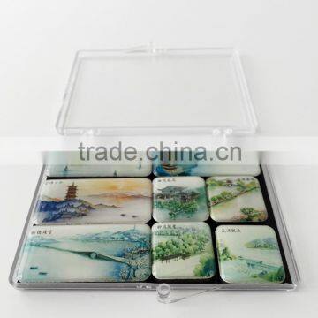 Beautiful Design Tourist Landscape Epoxy Fridge Magnet Set Epoxy Souvenir Fridge Magnet Gifts photo-4