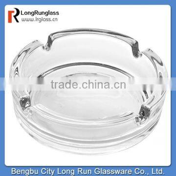 LongRun Classic Clear OEM Original Round Glass Ashtray With Top Quality