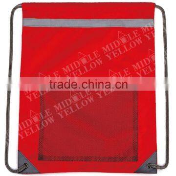 2016 Factory Wholesale Cheap Promotional Nylon Sport Mesh Drawstring Backpack Bag photo-4