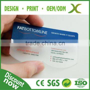 Free Design~~!! Plastic Transparent business cards/PVC VIP card/ clear card