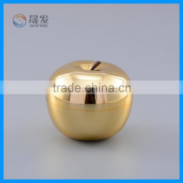 Gold fruit shape cream jar