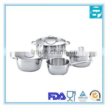 7pcs stainless steel Italy cookware with stainless steel handle