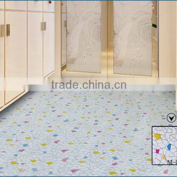 Waterproof flooring rolls with foam backing