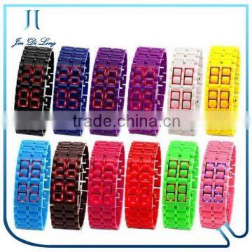 Fashion color LED soft lava LED elegance vogue watch